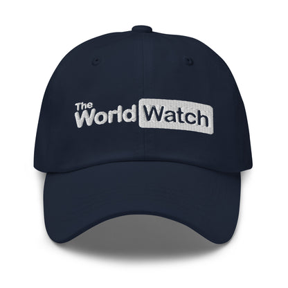 TheWorldWatch White Logo Baseball Cap