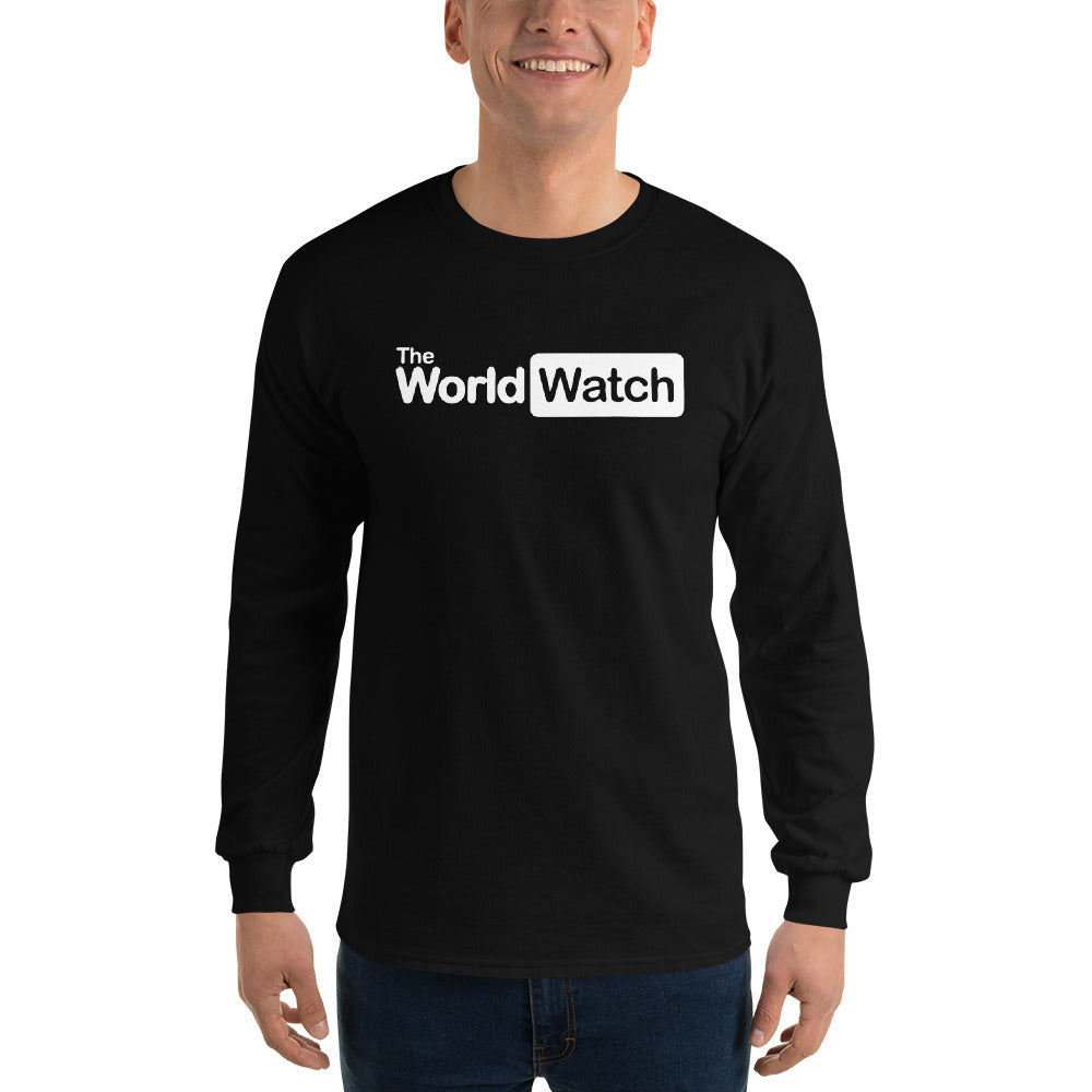 TheWorldWatch White Logo Long Sleeve Shirt