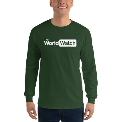 TheWorldWatch White Logo Long Sleeve Shirt