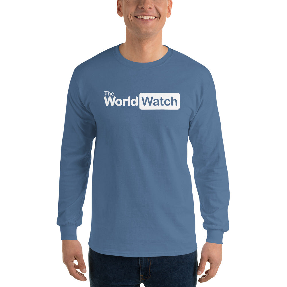 TheWorldWatch White Logo Long Sleeve Shirt