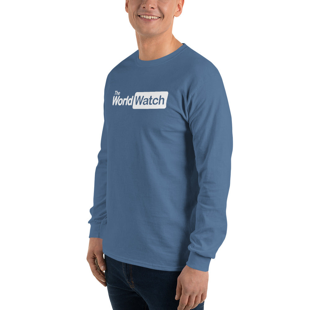 TheWorldWatch White Logo Long Sleeve Shirt