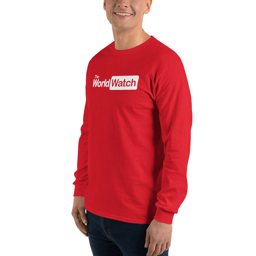 TheWorldWatch White Logo Long Sleeve Shirt