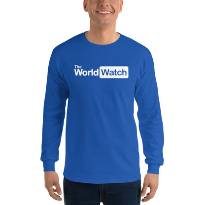 TheWorldWatch White Logo Long Sleeve Shirt