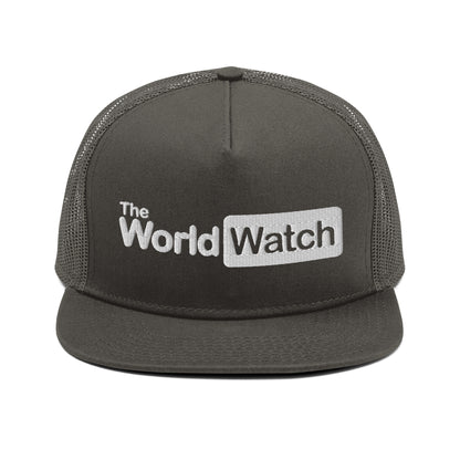 TheWorldWatch White Logo Mesh Back Snapback