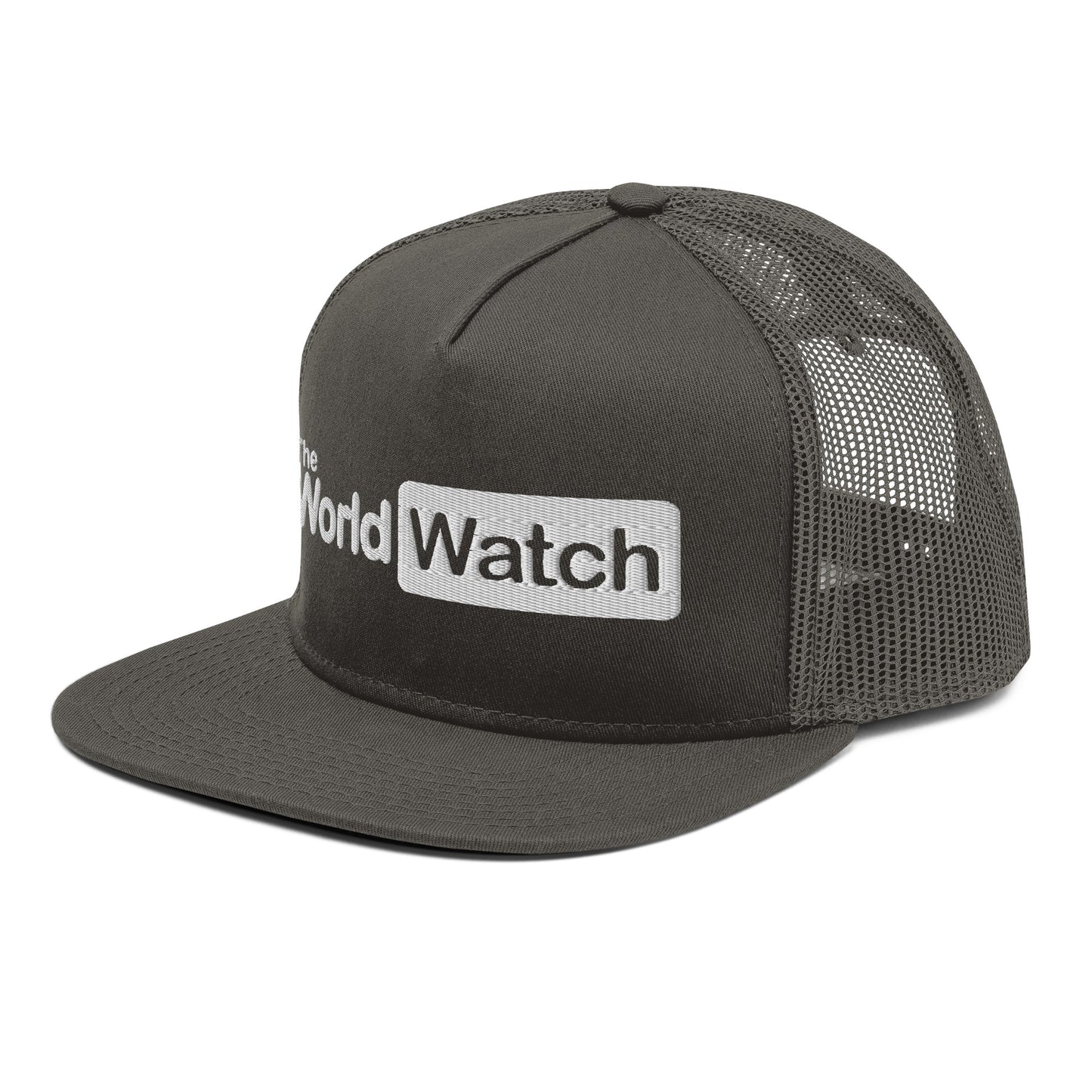 TheWorldWatch White Logo Mesh Back Snapback