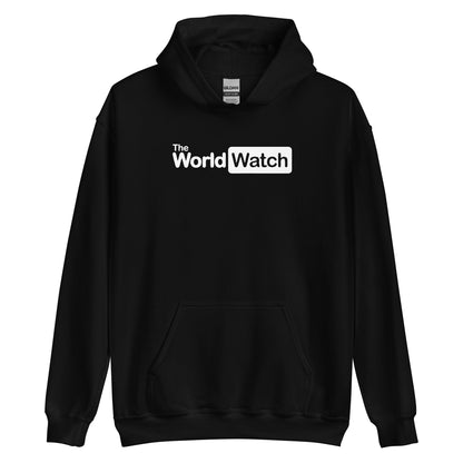 TheWolrdWatch White Logo Hoodie