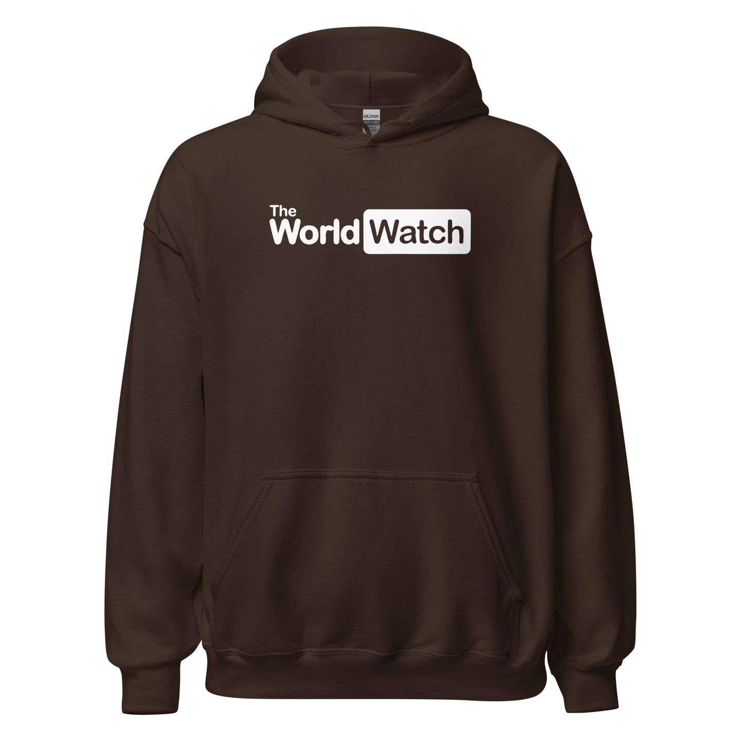 TheWolrdWatch White Logo Hoodie