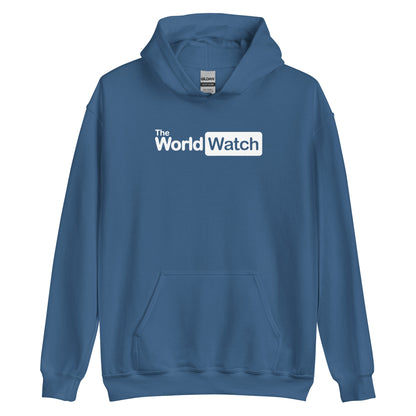 TheWolrdWatch White Logo Hoodie