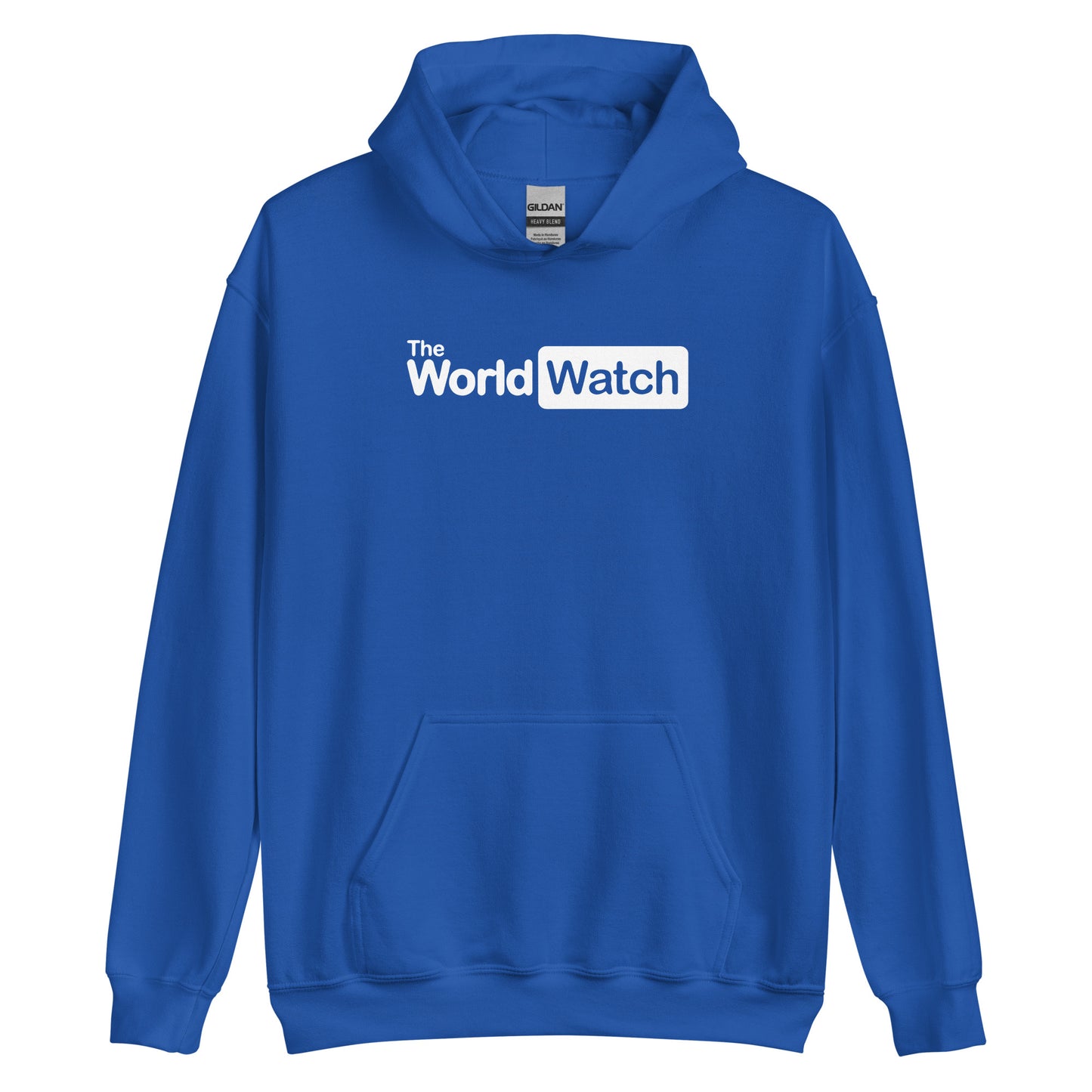 TheWolrdWatch White Logo Hoodie